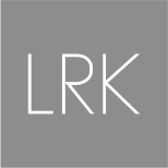 Lrk logo on a gray background showcasing Mayfair homes in New Braunfels.